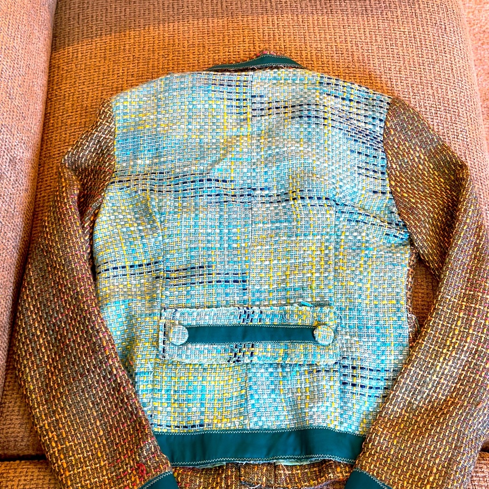 Trendy patchwork blazer/jacket - Picture 2 of 4
